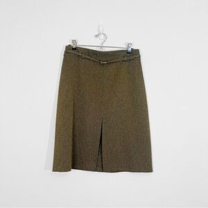 🖤 Vintage | Brown Tweed A-line Skirt